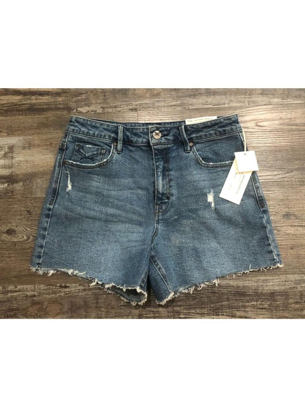 Unpublished Anthropologie Womens Emma High Waist Jeans Shorts Size 28 New w Tags